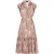 Faina Jurk Dames Bruin Veelkleurig