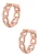 Hey Happiness Oorbellen ‘Chunky Chain’  rose-goud