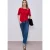 Street One Dames Shirt met boothals in Rood