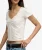 Athletic Essentials T-shirt met Korte Mouwen en Rimpeleffect White