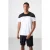 Heren T-shirt met kleurblokken en ronde hals