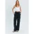 TRENDYOLMİLLA Dames Zwart Effen Wijde pijp Hoge taille Broeken