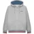 Lambretta Heren Full Zip Hoodie (Grijs/Donkerblauw/Rood)