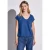 Street One Dames Blouse in effen kleur in Blauw