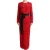 Dolce Gabbana Rode Kanten Maxi-jurk