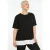 Trendyol Curve Dames Zwart Effen Kort Oversized Grote maten T-shirts