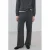 Mango wide leg regular waist broek grijs