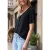 Street One Studio Dames Shirt met V-hals en knoopsluiting in Zwart