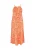 IZIA Jurk ‘Spring Summer’  curry / lichtgeel / oranje / rosa