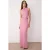 TRENDYOLMİLLA Dames Roze Effen Maxi Mouwloos Diploma-uitreiking / Gala A-lijn Avond & Gala Jurk
