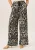 Ikat-print broek met wijde pijpen