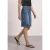 Midirok met High Waist-taille en knoopdetails