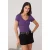 TRENDYOLMİLLA Dames Paars Effen Lang Regular fit Blouses