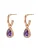 Hey Happiness Oorbellen ‘February Birthstone’  rose-goud