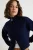 TRENDYOLMİLLA Dames Donkerblauw Effen Lang Regular fit Vesten