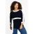 YOEK tuniek donkerblauw/wit