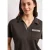 Street One Dames Poloshirt met korte mouwen en glitter in Bruin