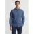 JACK & JONES ESSENTIALS regular casual overhemd met linnen blauw