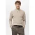 Mango Man trui rib gebreid beige