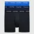 Calvin Klein 3-pack Boxerbriefs – Middelhoog – Katoen Stretch, Zwart/Blauw