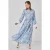 Viskosemix Patroon Maxi-jurk met Knopsluiting