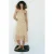 Mango viscose geruite midi jurk – lichtgeel
