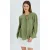 Lange Mouwen Losse Blouse met Strikhals