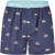 Happy Shorts X heren wijde boxershorts bus print donkerblauw