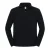 Fruit of the Loom Heren Iconic Premium Sweatshirt met Quarter Zip (Zwart)