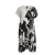 Dames V-hals jurk Mat Fashion
