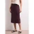 Geribde midirok met elastische tailleband