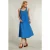 River Woods Blue Dress With Crossed Back Blue