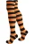 normani Overknee kousen  oranje / zwart