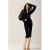 Mango slim fit capribroek met split – zwart