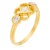 Orphelia Dames 925 Sterling Zilveren Ring – Goud ZR-6032/2
