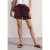 Korte broek met structuur in Loose Fit