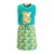 Orange Stars jurk Marietje met all over print turquoise/geel