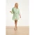 Smashed Lemon Jurk met abstracte structuurstof |