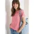 Cecil Dames Shirt met boothals en strepen in Rood