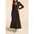 ICode Black Copper Glitter Knit Long Dress