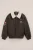 WE Fashion – Jongens bomberjack met applicaties – Regular fit – Donkerbruin –