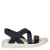 Ecco Soft suède sandalen donkerblauw