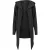 Urban Classics Heren Lang Vest met Open Rand (Houtskool)
