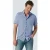 No Excess Shirt Short Sleeve Jersey Stretch Melange Cobalt