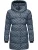 Ragwear Wintermantel ‘Niara’  duifblauw / lichtblauw / zwart