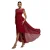 Asymmetrische Haak- en Plisséjurk Dames Goddiva Maxi