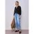 Street One Dames 3/4-mouwen blouse in mousseline kwaliteit in Zwart