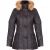 Dames gewatteerde leren parka met capuchon-Northampton