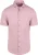R2 Short Sleeve Overhemd Technical Knitted Dobby Roze