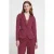 ICHI jersey getailleerde blazer – donkerrood